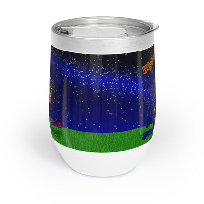 high noon - Chill Wine Tumbler ('snoops' background)