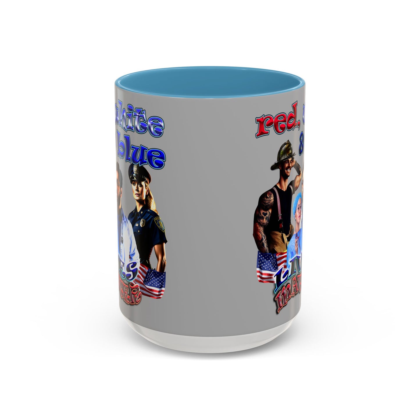rw&b lives matter - Accent Mug (light grey)