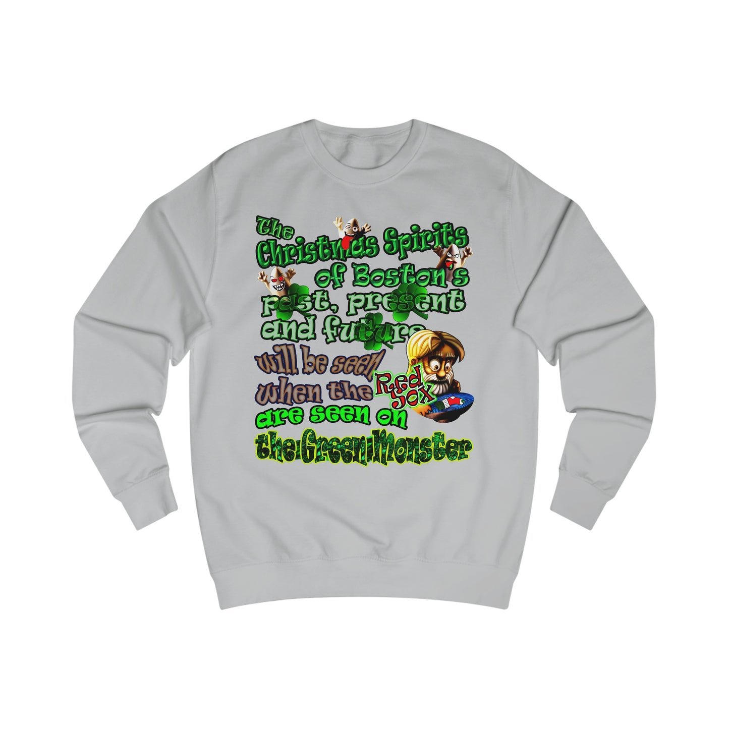 christmas spirits of boston - Men's Sweatshirt