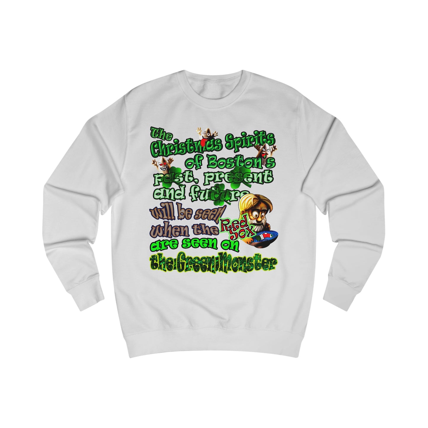 christmas spirits of boston - Men's Sweatshirt