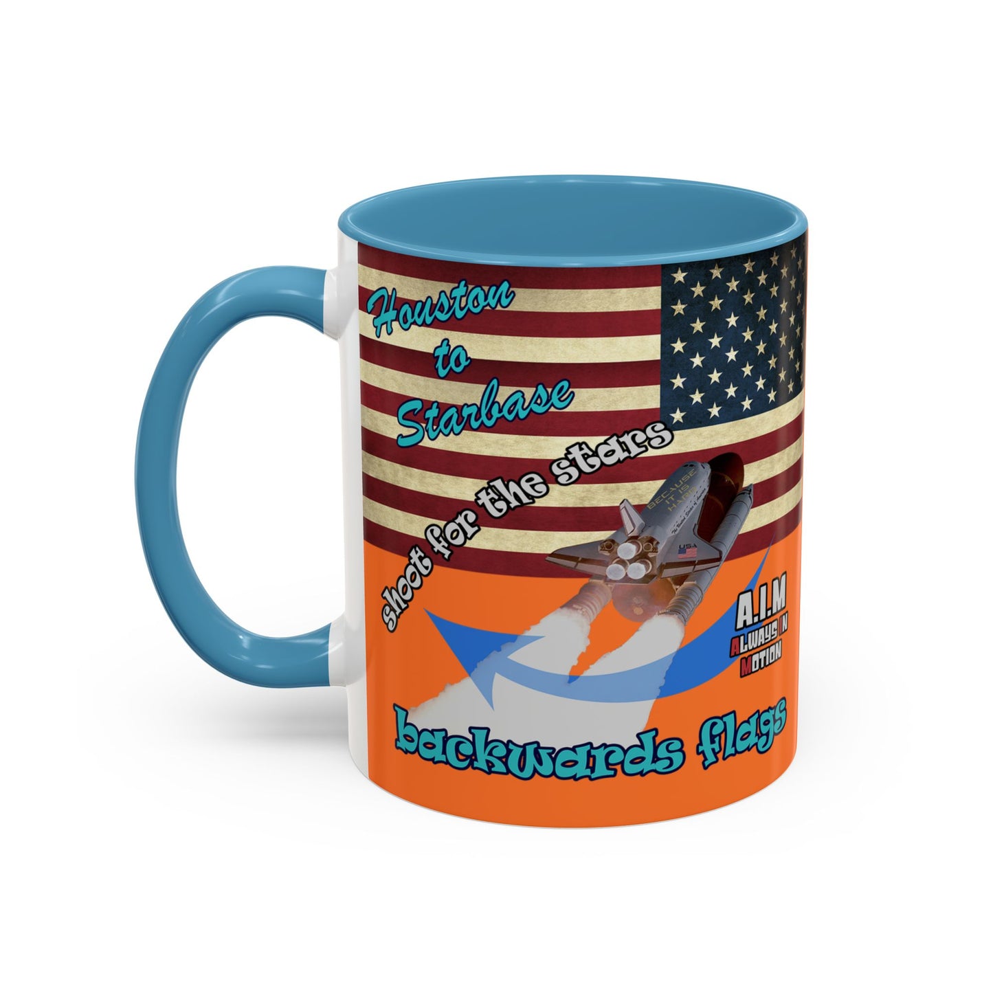 shoot for the stars - Accent Mug (crusta)