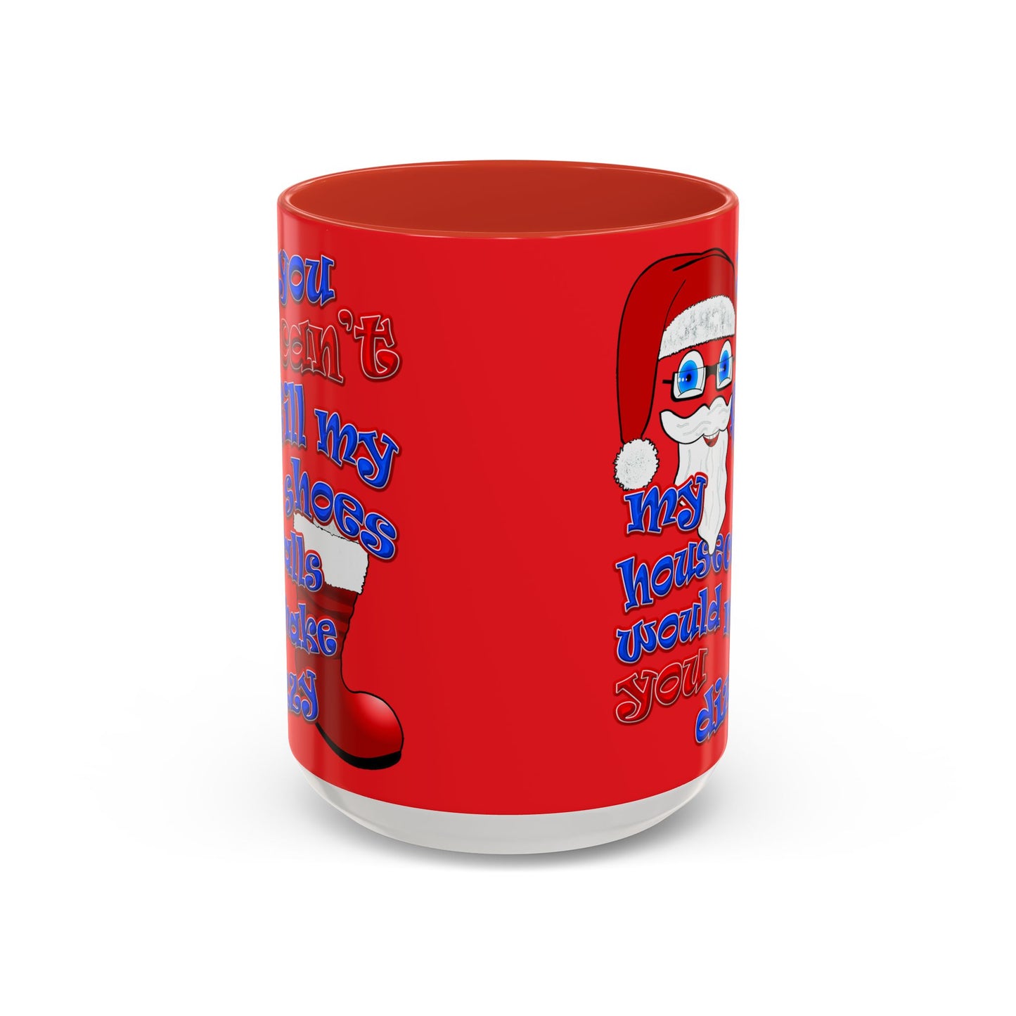 santa's shoes - Accent Mug (red)