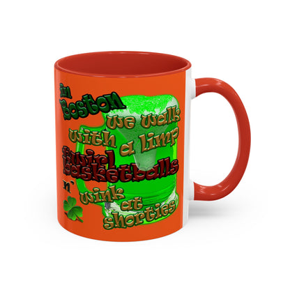 celtics logo - Accent Mug (orange)