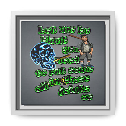 og - framed canvas art (grey-light grey)