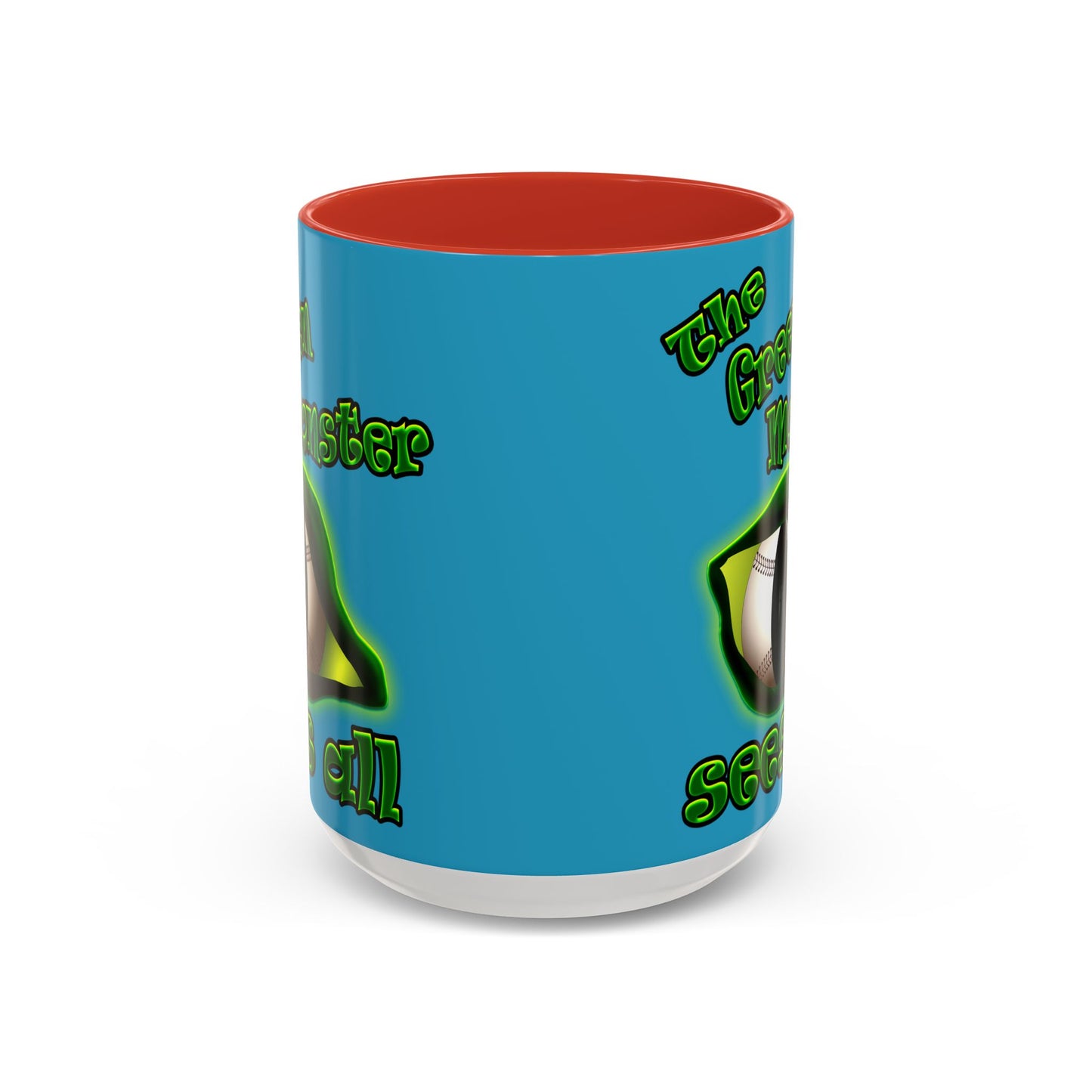 green monster - Accent Mug (turquoise)