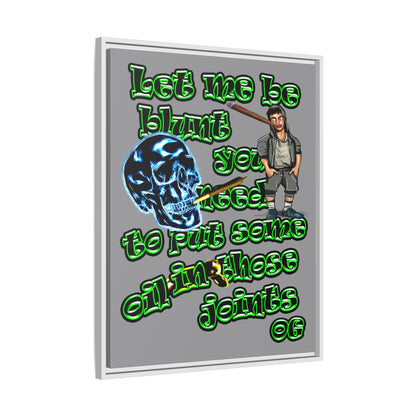 og - framed canvas art (grey)