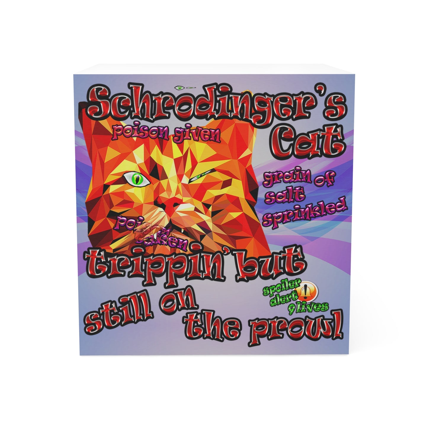 schrodinger's cat - note cube (light blue-pink wave)