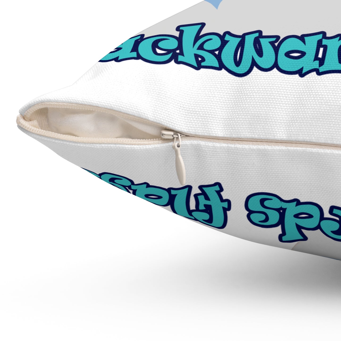 shoot for the stars - Spun Polyester Square Pillow - (white)