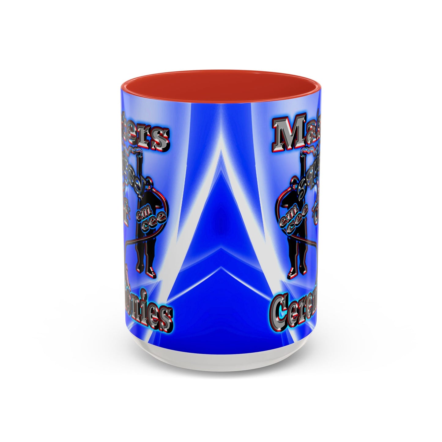 em cee squared - Accent Mug (blue-white wave)