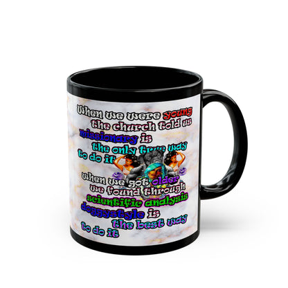doggystyle - Black Mug (white marble)