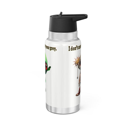 I don't care that your grey - Gator Tumbler, 32oz (white)