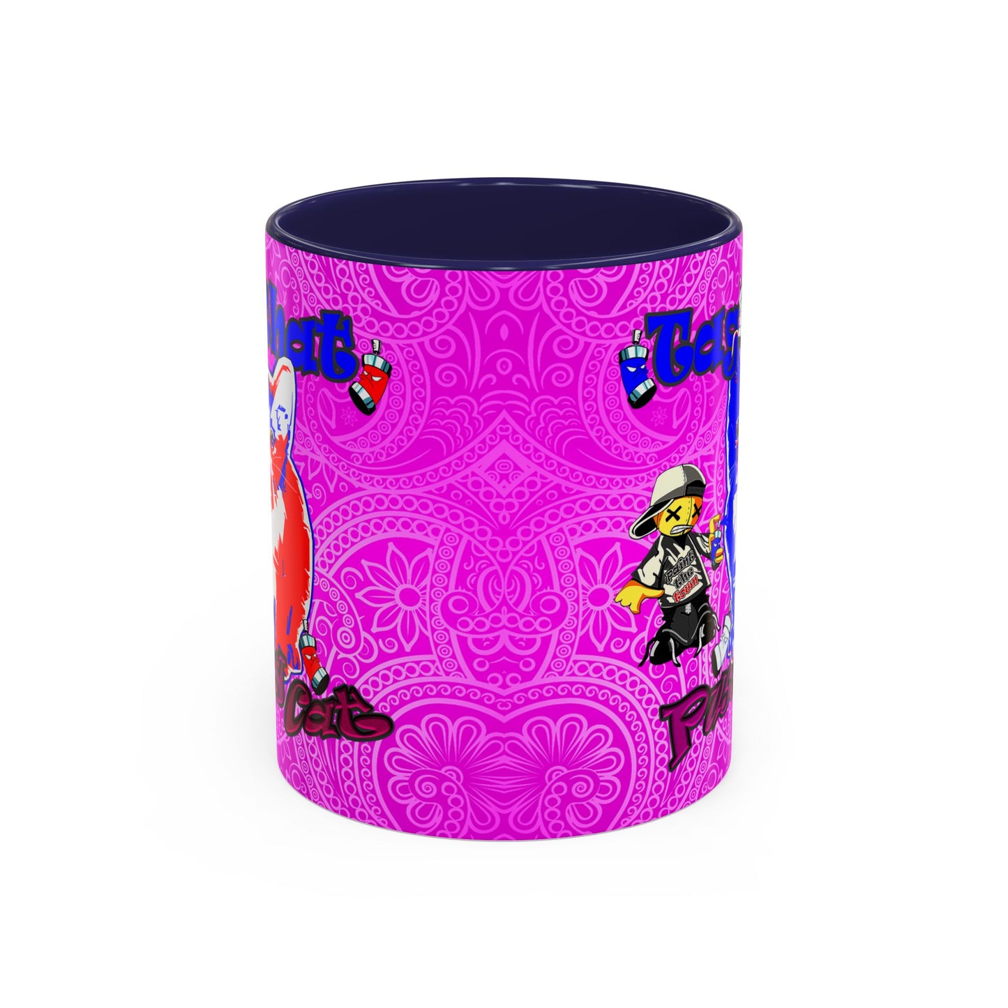 tag that - Accent Mug (pink swirl)