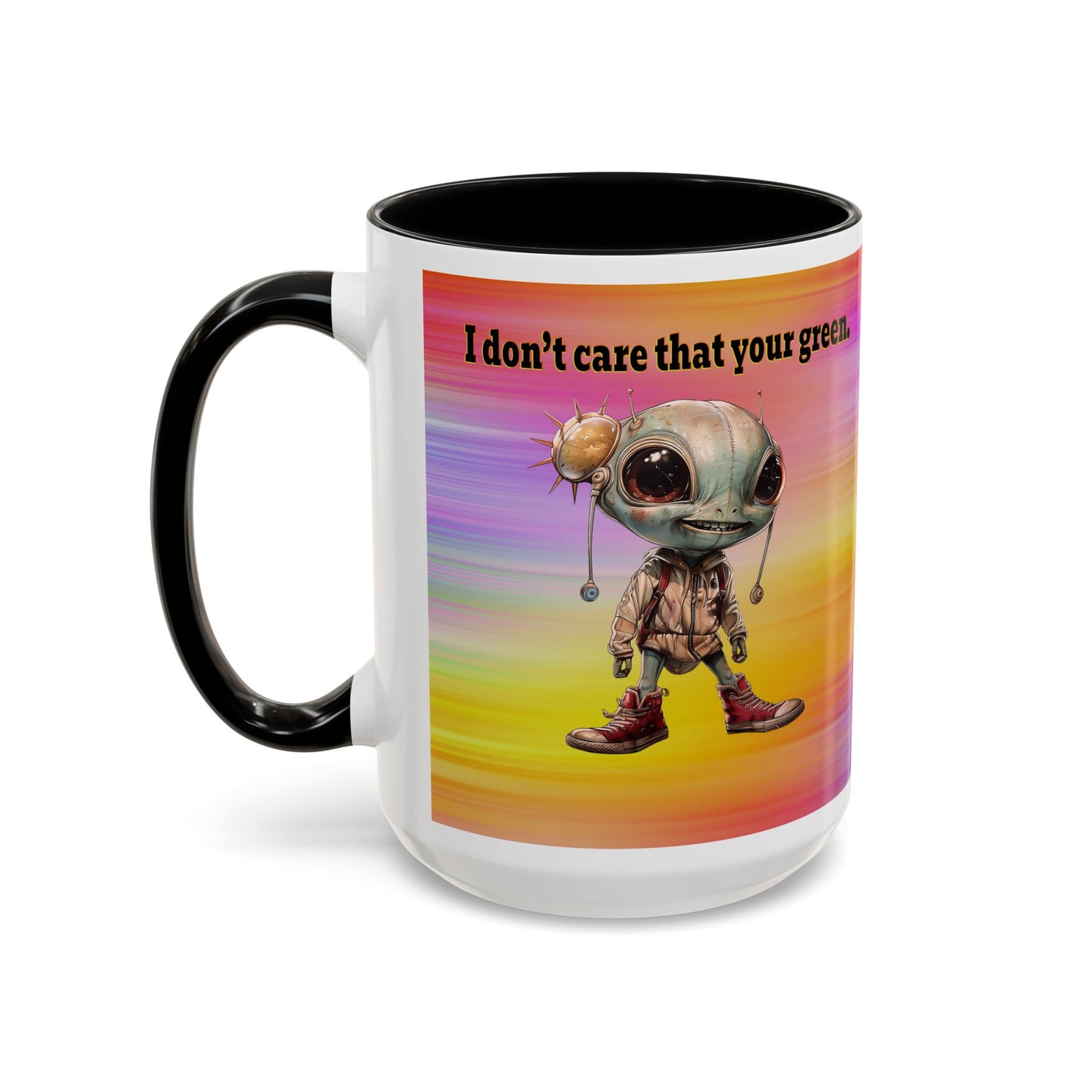 I don't care that your grey - Accent Mug (color blur)