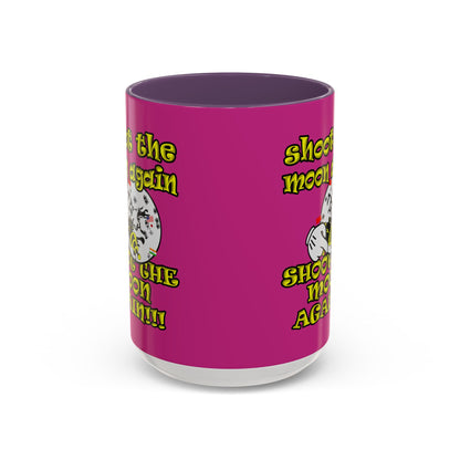 shoot the moon again - Accent Mug (pink)