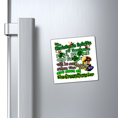 christmas spirits of boston - Magnets - (white)