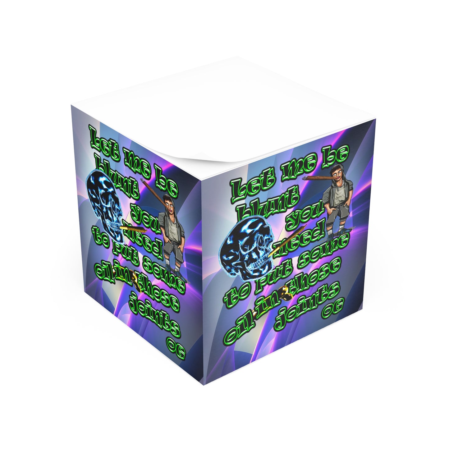 og - note cube (grey-pink wave)