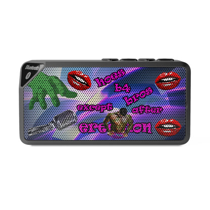 hoes b4 bros - Jabba Bluetooth Speaker (grey-pink wave)