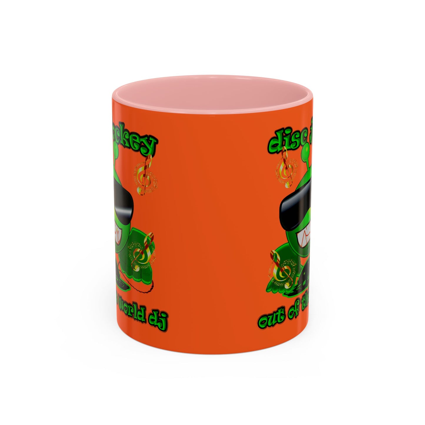 disc jockey - Accent Mug (orange)