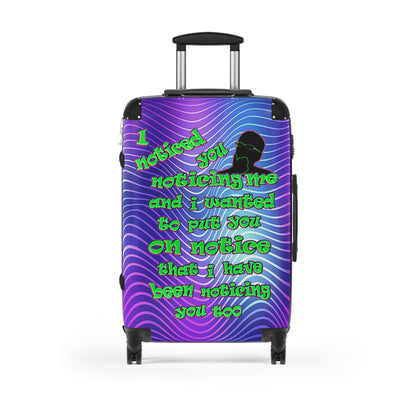 noticed you noticing - Suitcase (purple wave)