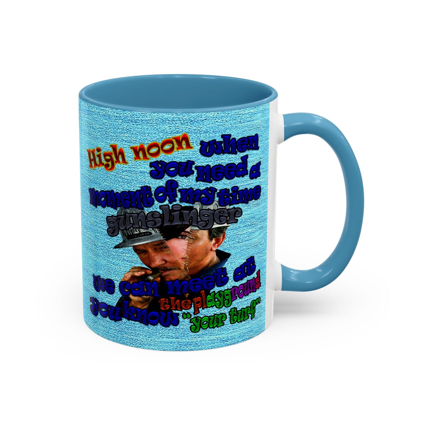 high noon - Accent Mug (faded blue)