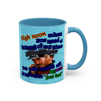 high noon - Accent Mug (faded blue)