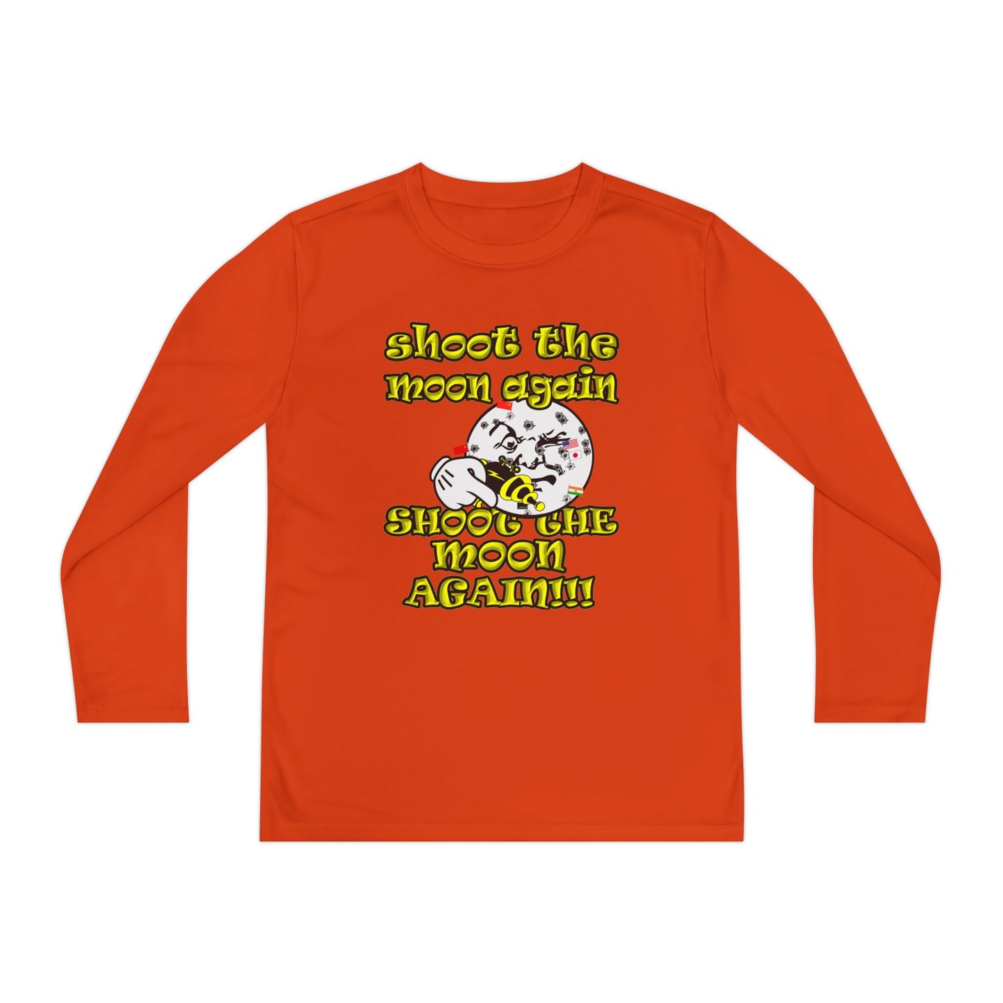 shoot the moon again - Youth Long Sleeve Competitor Tee