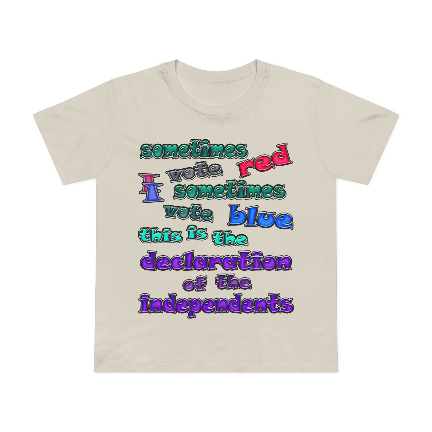 declaration of the independents - Women’s Maple Tee