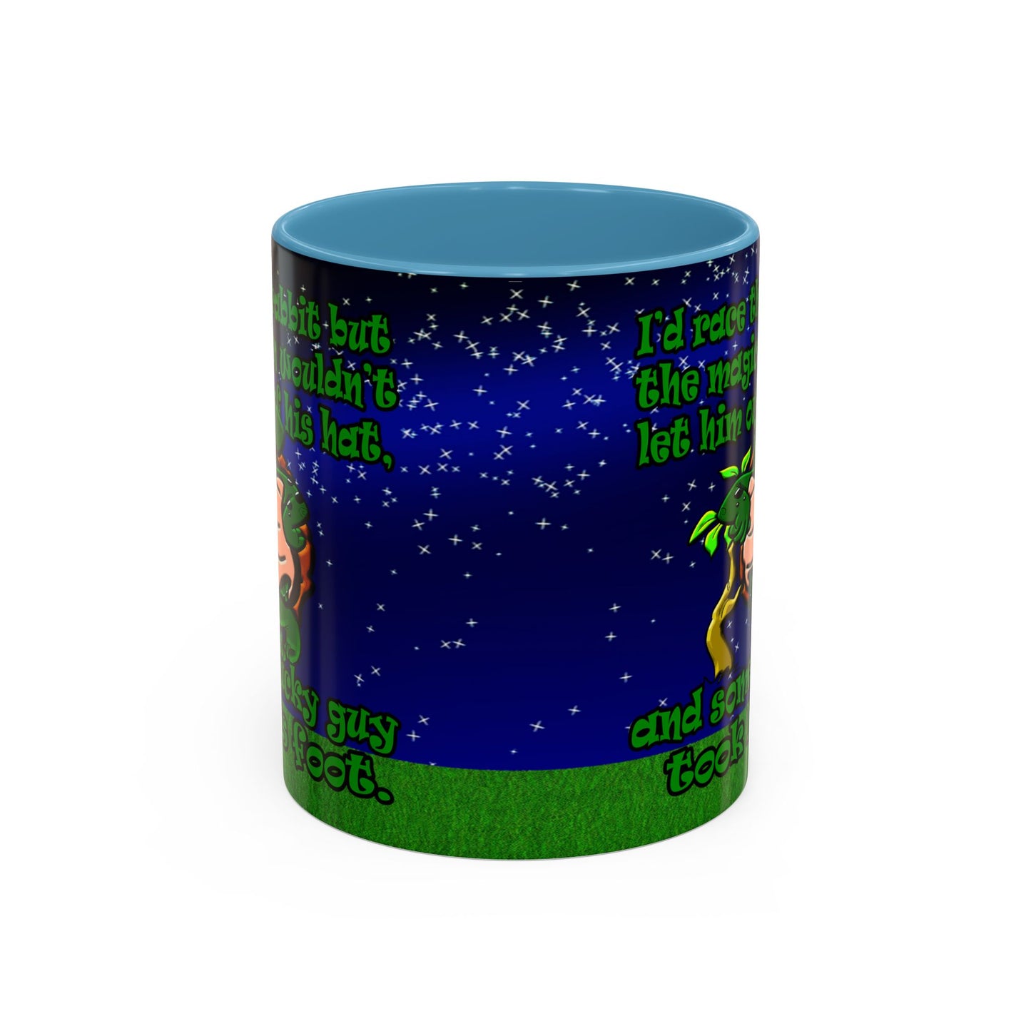 turtle race - Accent Mug ('snoops' background)