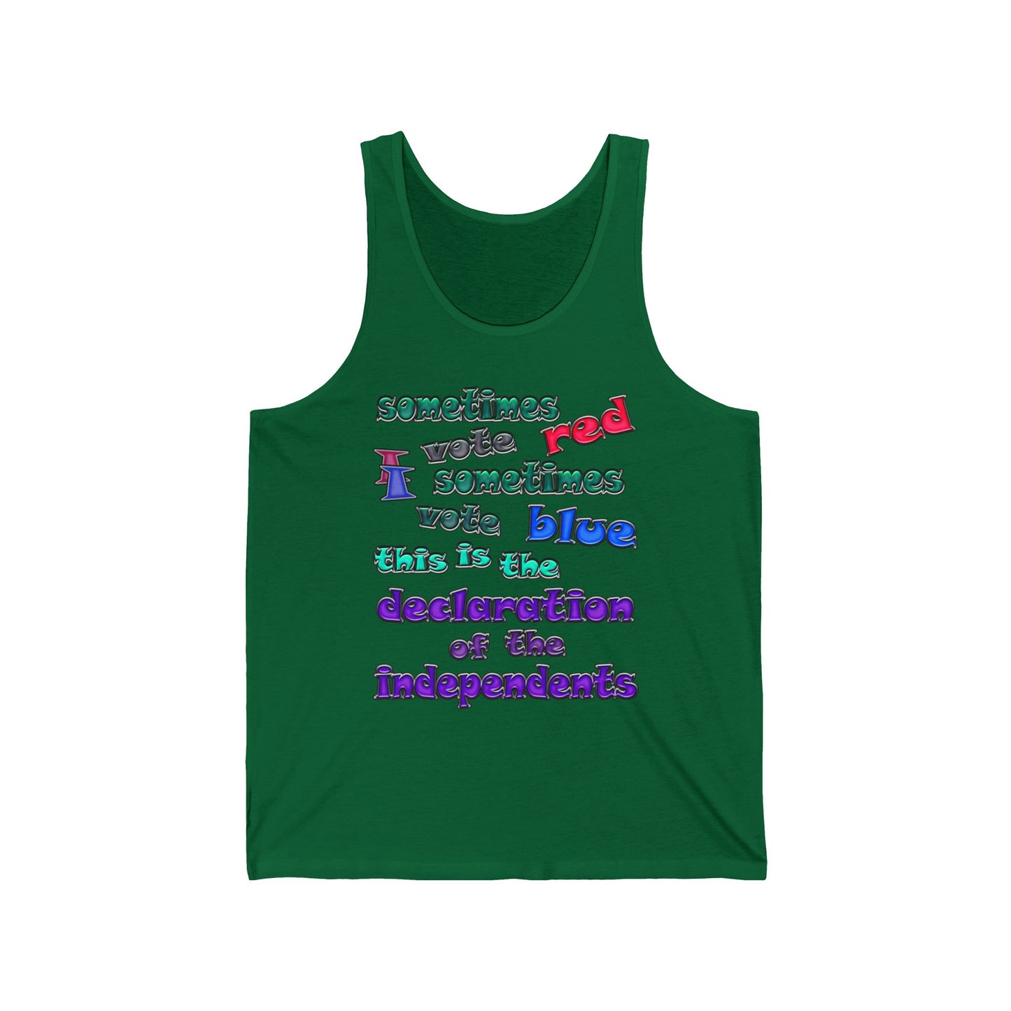 declaration of the independents - Unisex Jersey Tank