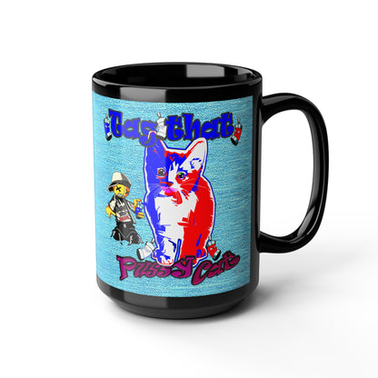 tag that - Black Mug (faded blue)
