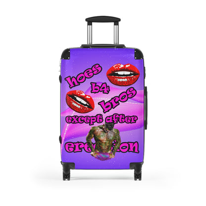 hoes b4 bros - Suitcase (purple-pink wave)