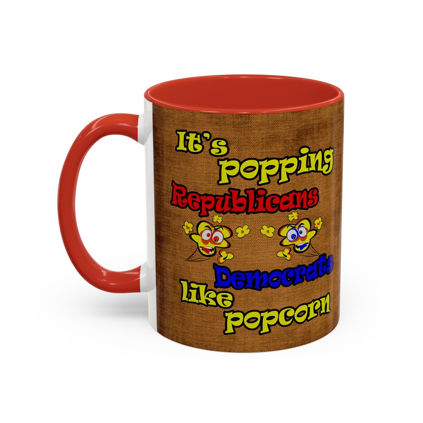 popping like popcorn - Accent Mug (brown papyrus)