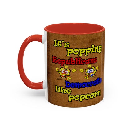popping like popcorn - Accent Mug (brown papyrus)