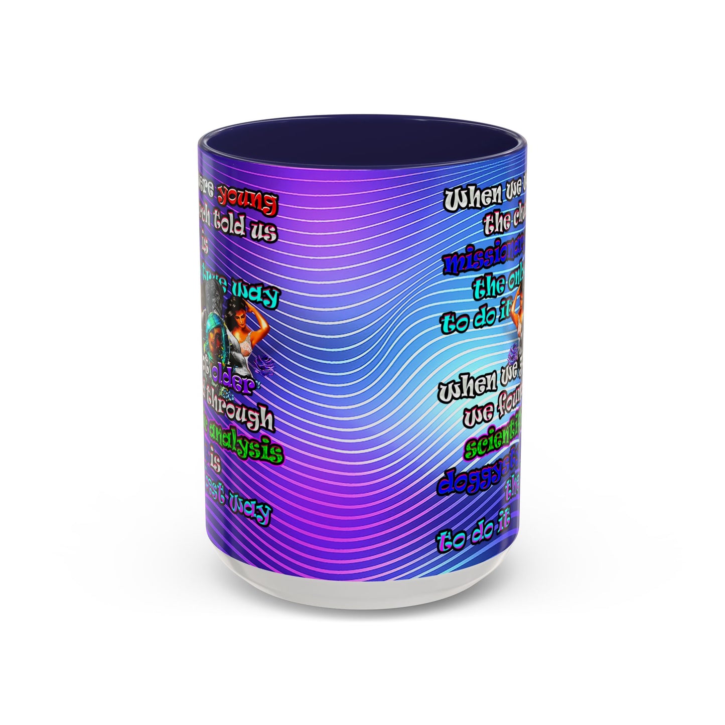 doggystyle - Accent Mug (purple wave)