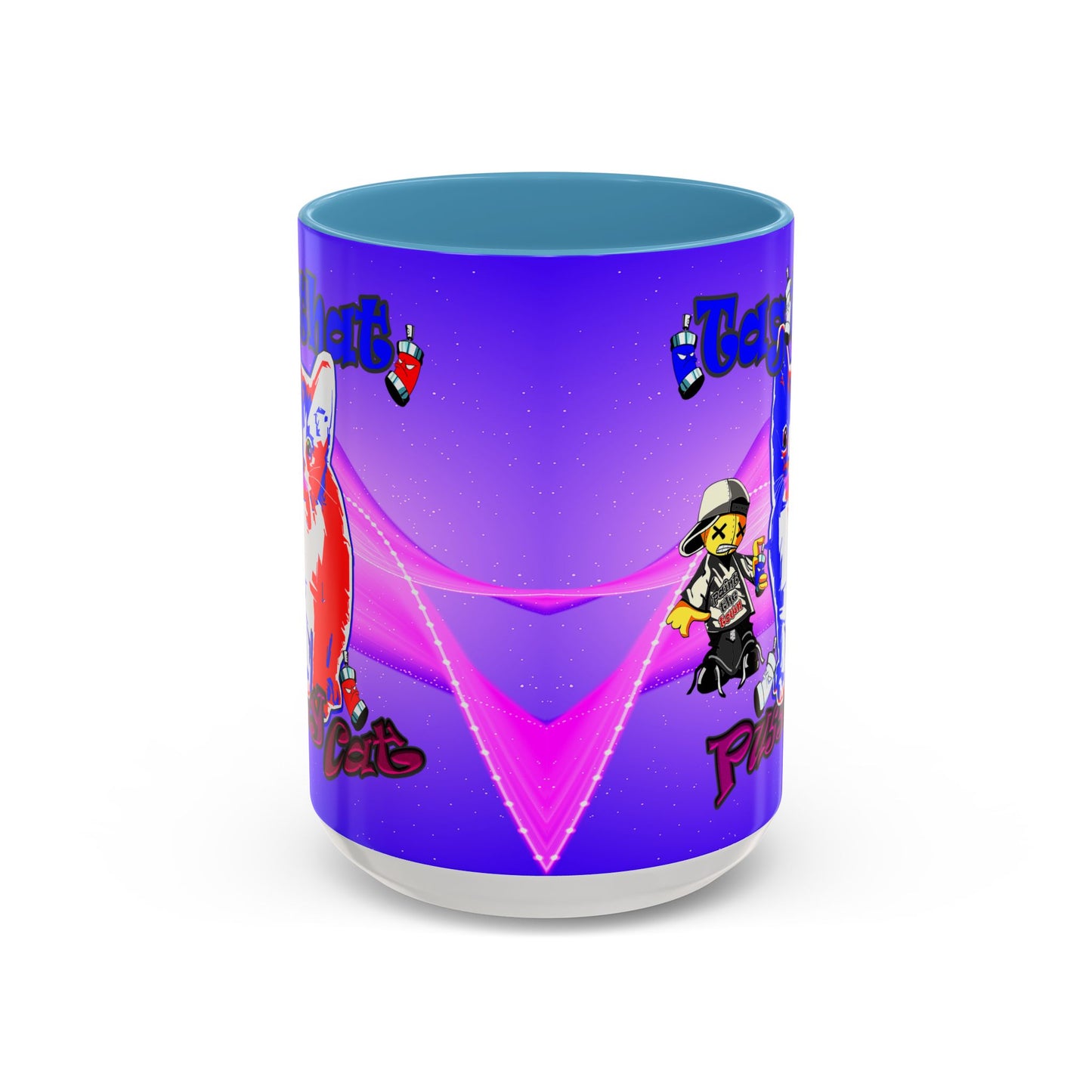 tag that - Accent Mug (purple-pink wave)