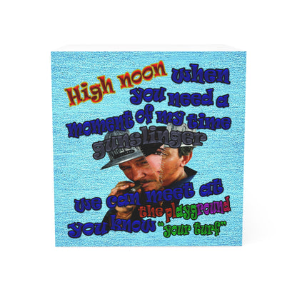high noon - note cube (faded blue)