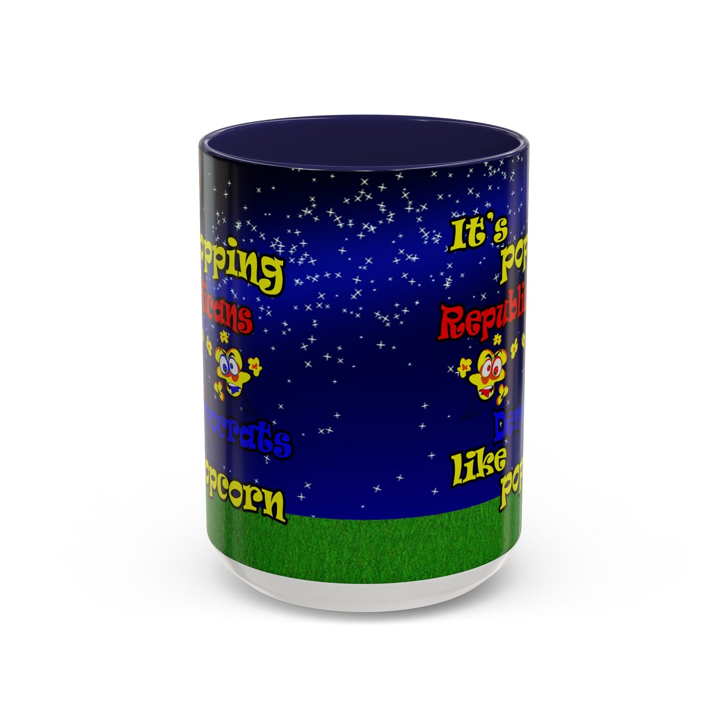 popping like popcorn - Accent Mug ('snoops' background)
