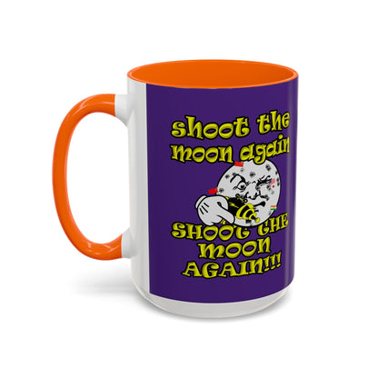 shoot the moon again - Accent Mug (purple)