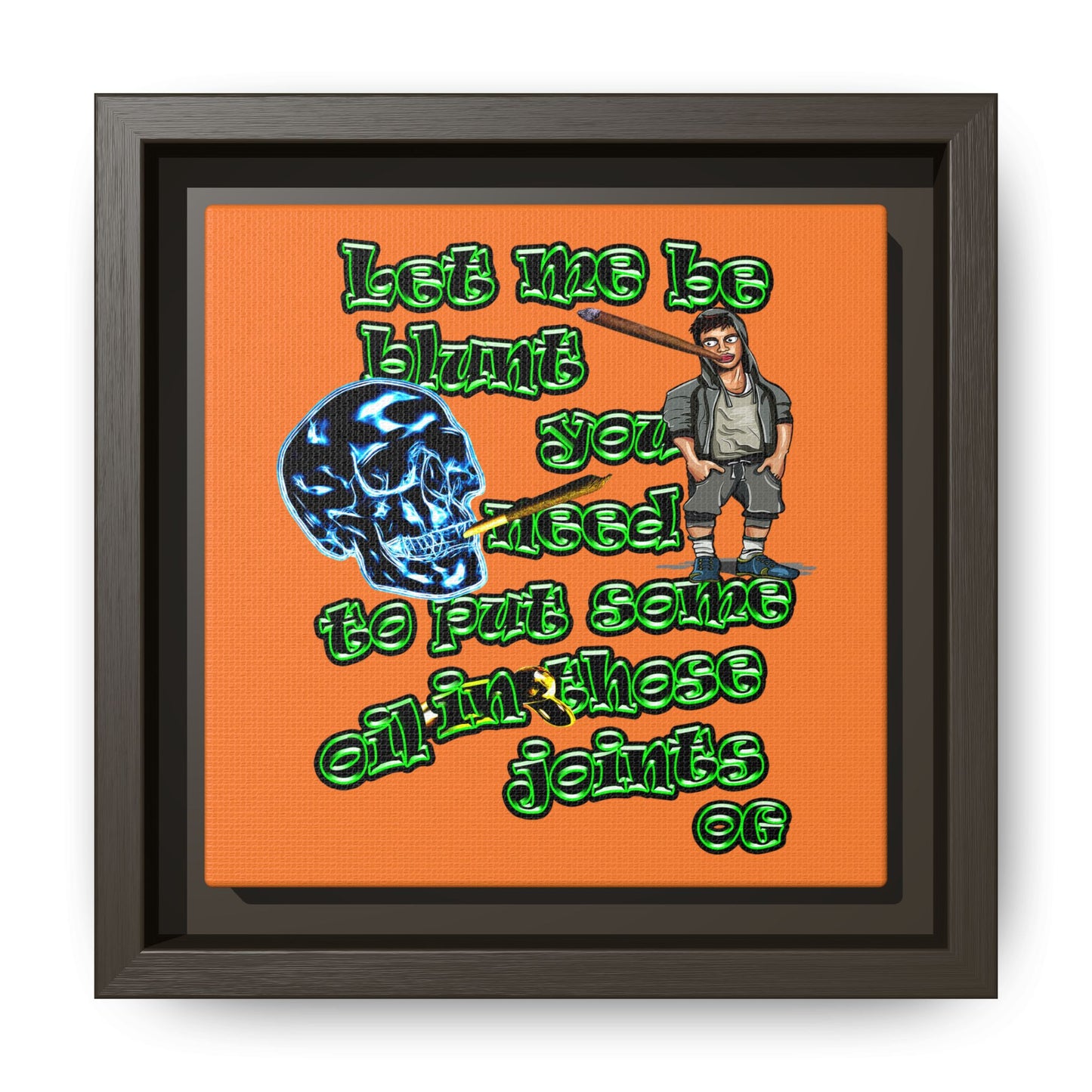 og - framed canvas art (crusta)