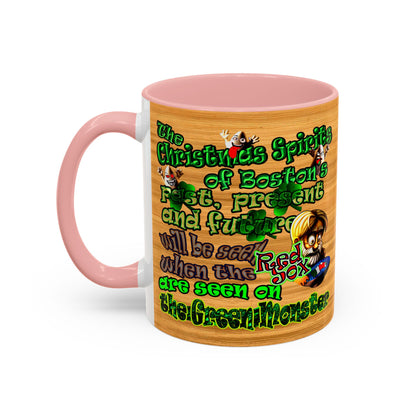 christmas spirits of boston - Accent Mug (butterscotch wood finish)