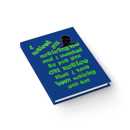 noticed you noticing - journal-blank (dark blue)