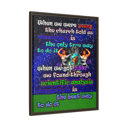 doggystyle - framed canvas art ('snoops' background)