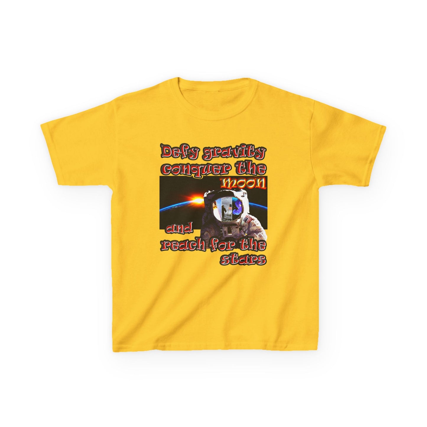 defy conquer reach - Kids Heavy Cotton™ Tee