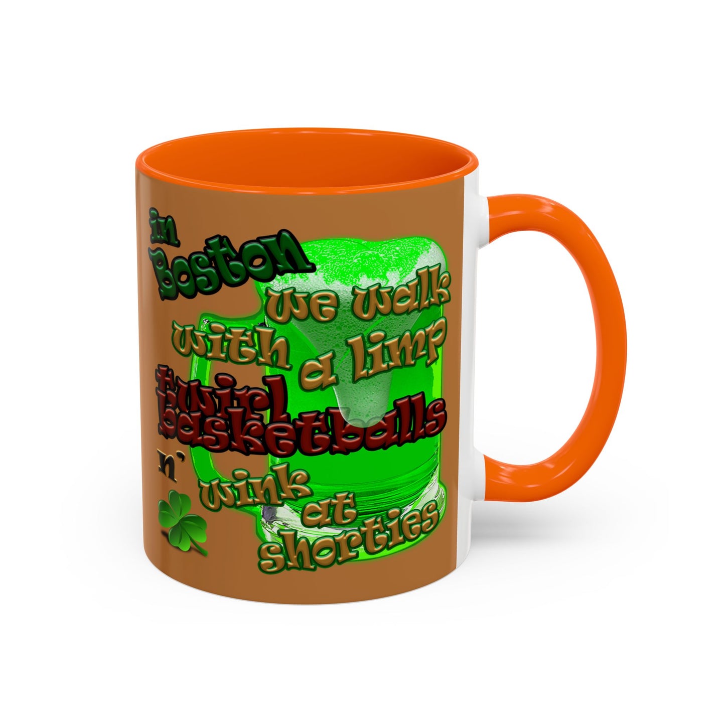 celtics logo - Accent Mug (light brown)