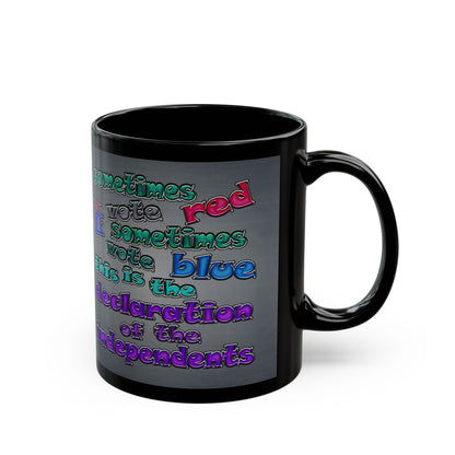 declaration of the independents - Black Mug (grey-light grey)