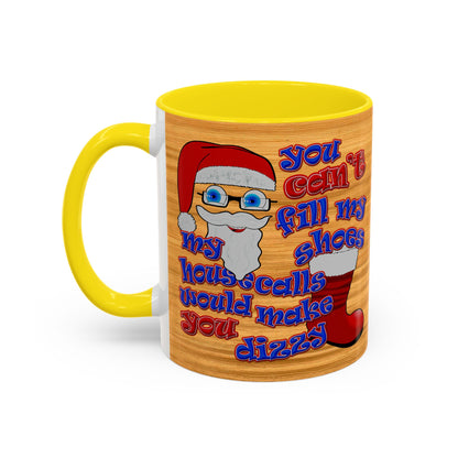 santa's shoes - Accent Mug (butterscotch wood finish)