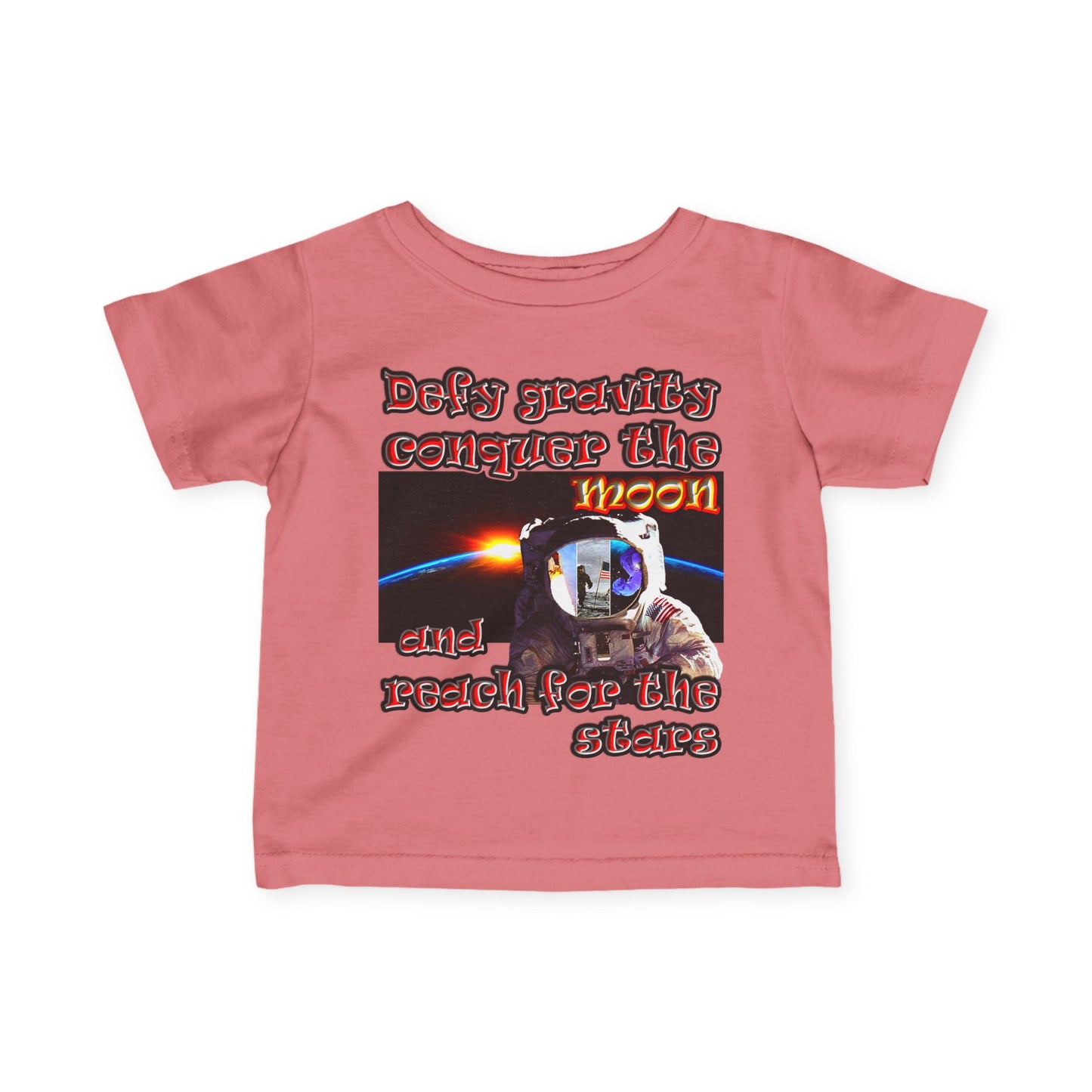 defy conquer reach - Infant Fine Jersey Tee