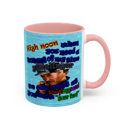 high noon - Accent Mug (faded blue)