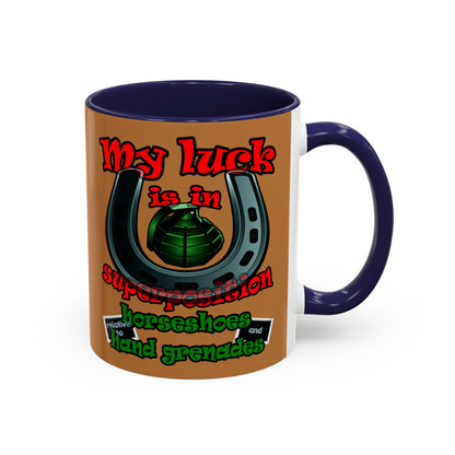 my luck - Accent Mug (light brown)