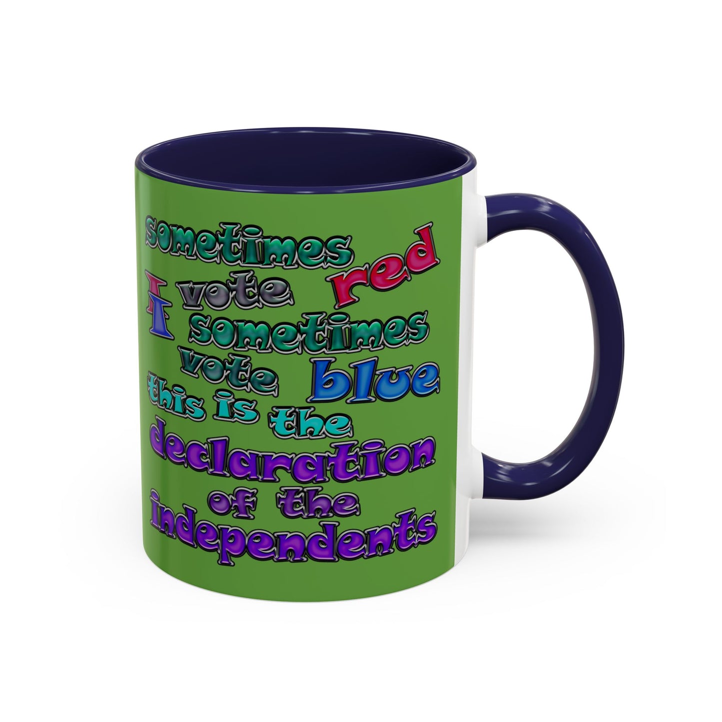 declaration of the independents - Accent Mug (green)